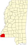 Map of Mississippi highlighting Wilkinson County.svg