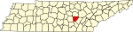 State map highlighting Van Buren County