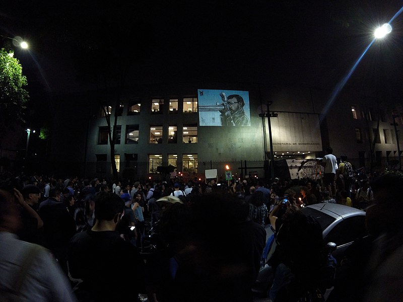 File:Demonstration against Javier Valdez murdering - May 16 2017 - Mexico City 02.jpg