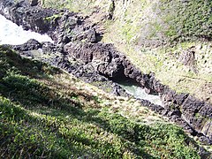 Looking down at the Devils Churn