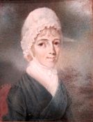 Portrait of Joyce Mears Myers by Edward Green Malbone, c. 1803, oil on ivory. No longer on view.