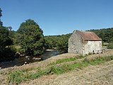 Le Scorff et l'ancien moulin à papier du Paou.