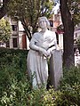 Statue of El Ama at the Public Library Gabriel y Galán in Salamanca