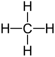 Spacefill model of methane