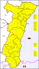 Mappa della diocesi