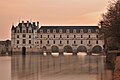 Aurore sur le château de chenonceau