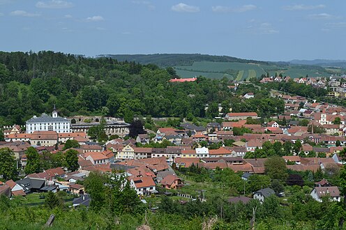 Lysice : vue générale.