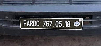 Plate of the FARDC