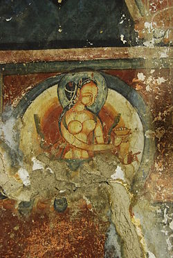 A painting in the Mangyu temple complex