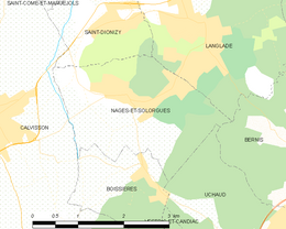 Nages-et-Solorgues - Localizazion