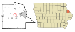 Location of Graf, Iowa