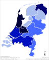 HDI map of Dutch provinces in 2017