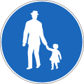 2.61 Pedestrian path (pedestrians must use designated path)