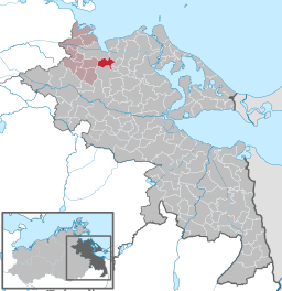 Tidigare läge för kommunen Diedrichshagen i Landkreis Vorpommern-Greifswald