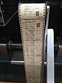 Punched paper tape used to instruct the 1944 Harvard Mark I computer