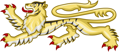 File:Heraldic bengal tiger passant.svg