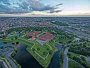 Zicht op Kastellet richting Kopenhagen centrum