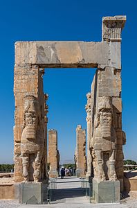 Persepolis is a UNESCO World Heritage which used to be the ceremonial capital of the w:en:Achaemenid Empire. Photograph: Diego Delso Licensing: CC-BY-SA-4.0