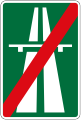 End of motorway