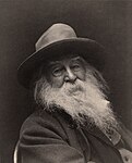 Walt Whitman - George Collins Cox.jpg (Walt Whitman en 1887.) y Walt Whitman, steel engraving, July 1854.jpg (Walt Whitman en 1854.)