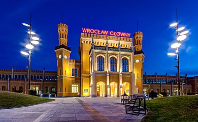 Wrocław Główny central railway station