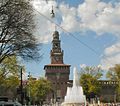 Milano - Sforza Kalesi giriş kulesi