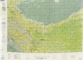 From the Operational Navigation Chart; map including Maralbexi (labeled as BACHU (PA-CH'U)) (DMA, 1980)[c]