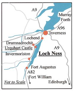 Mapa do Lago Ness