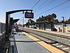 The platforms at Clairemont Drive station in August 2021 about three months before its official opening