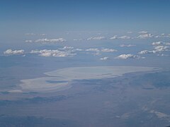 Aerial view of Sevier Lake