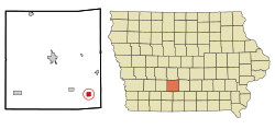 Location of Truro, Iowa