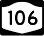 New York State Route 106 marker