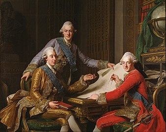 Alexander Roslin, King Gustav III of Sweden and His Brothers