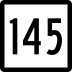 Route 145 marker