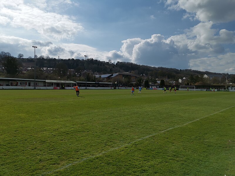 File:Halkyn Road, home of Holywell Town.jpg