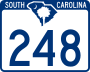South Carolina Highway 248 marker