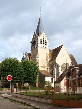 De kerk van Villiers-sur-Tholon