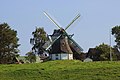 Die Windmühle „Hoffnung“, die früher in Meierwik stand und heute in Munkbrarup steht.