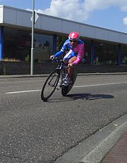 Paolo Bossoni in actie tijdens de Eneco Tour 2007