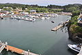 Depoe Bay, Oregon: Der kleine Hafen, von dem aus der Schiffsausflug startet.