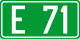 Označenie E71 v Chorvátsku