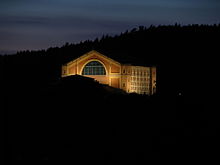 Das Festspielhaus bei Dämmerung