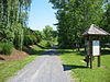 The trail in Gardiner where it crosses Route 44/55