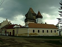 Biserica fortificată din Homorod Macheta ansamblului fortificaţiei şi a bisericii Planul fortificaţiei din Homorod[1]