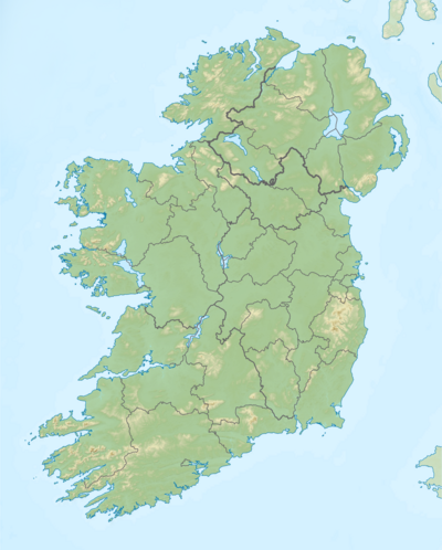 Map of Ireland with the GAA Stadia