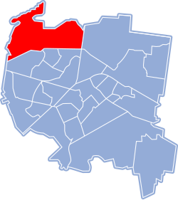 Location of Zawady within Białystok