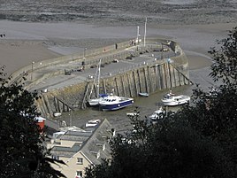 bassa marea nel porto