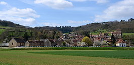 Gezicht op Courcelles-lès-Montbard