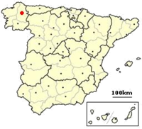 Položaj Luga u Španjolskoj i autonomnoj zajednici Galiciji