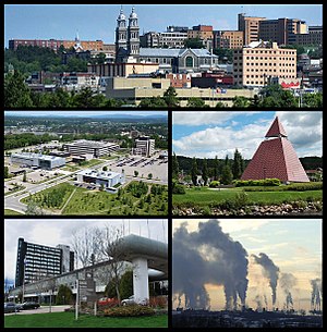 Alte Zellstofffabrik und Papiermühle in Chicoutimi